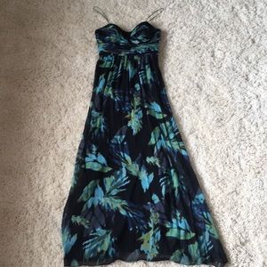 Beautiful blue floral Banana Republic dress